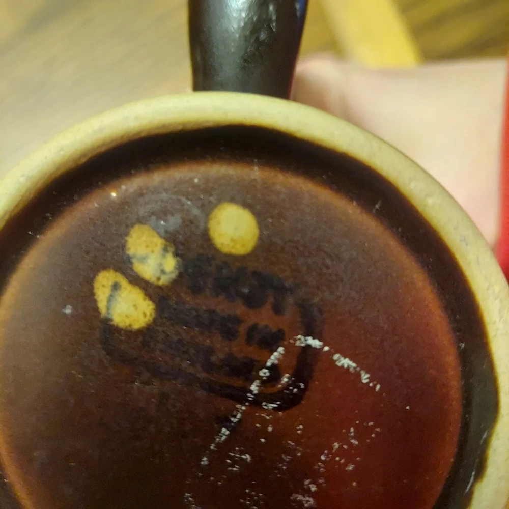 Denby Arabesque Samarkand Grand Mug MCM Brown Flower Abstract 12oz - Picture 5 of 6